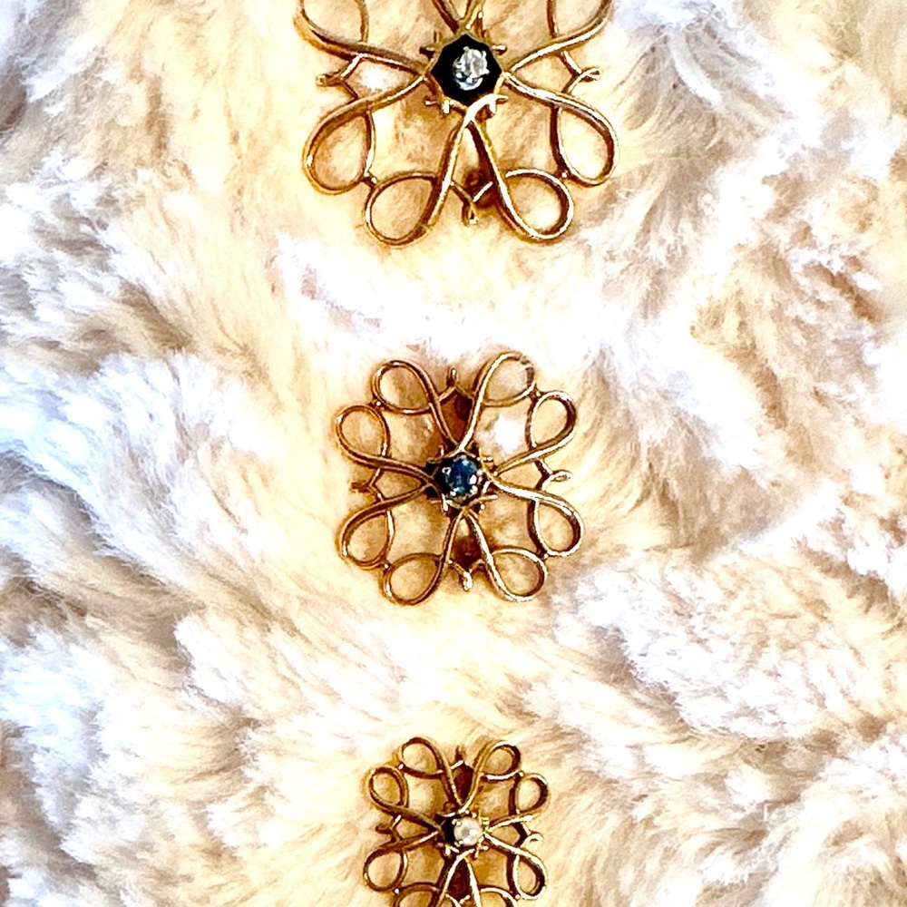10k gold Avon Pins by Avon Diamond, Pearl, and Sapphire Pins.